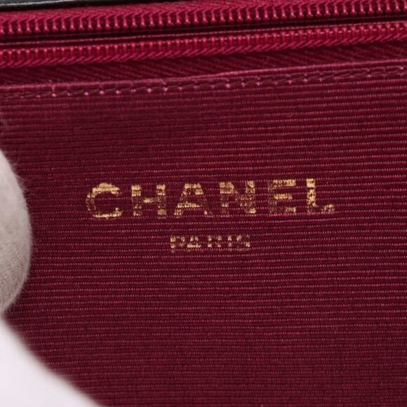 Chanel CC Logo Lambskin Chain Shoulder Bag Black - Picture 8 of 14